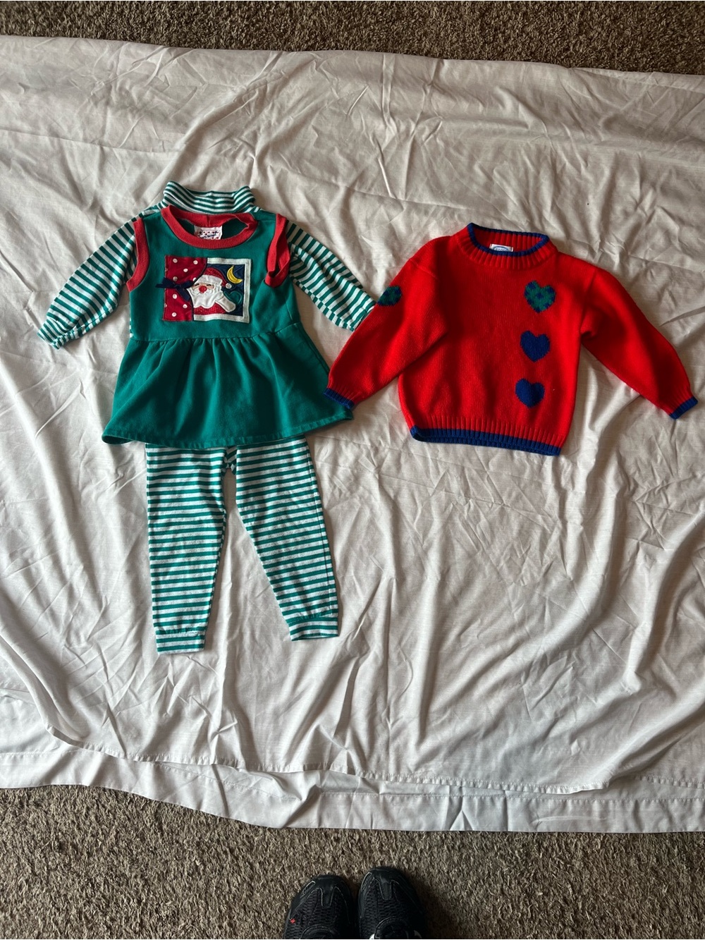 Vintage Christmas and sweater set -4 pieces